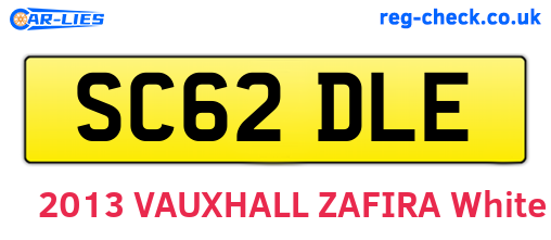 SC62DLE are the vehicle registration plates.