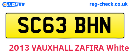 SC63BHN are the vehicle registration plates.