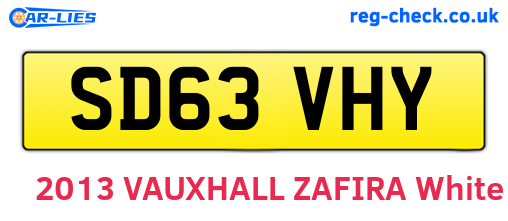 SD63VHY are the vehicle registration plates.