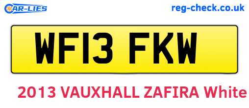 WF13FKW are the vehicle registration plates.