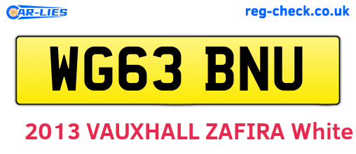 WG63BNU are the vehicle registration plates.