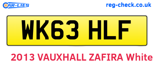 WK63HLF are the vehicle registration plates.