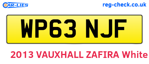 WP63NJF are the vehicle registration plates.