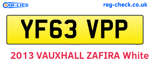 YF63VPP are the vehicle registration plates.
