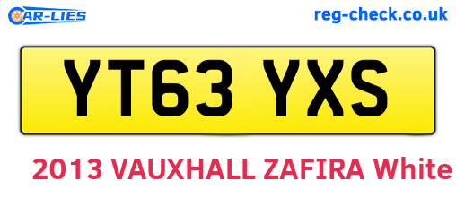YT63YXS are the vehicle registration plates.