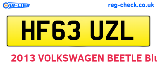 HF63UZL are the vehicle registration plates.