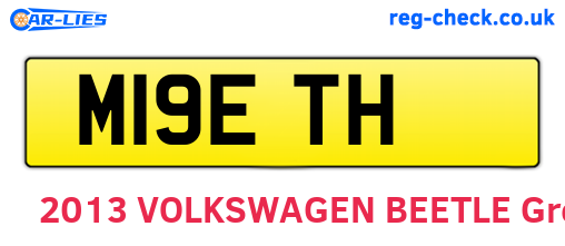 M19ETH are the vehicle registration plates.