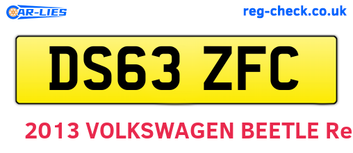 DS63ZFC are the vehicle registration plates.