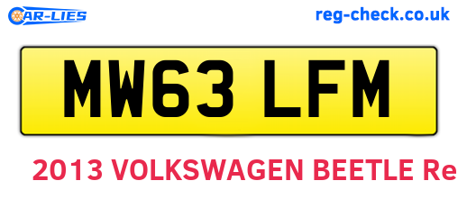 MW63LFM are the vehicle registration plates.