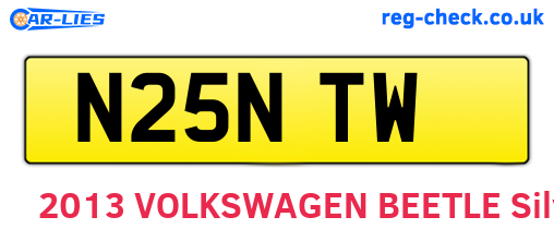 N25NTW are the vehicle registration plates.
