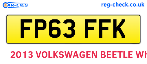FP63FFK are the vehicle registration plates.