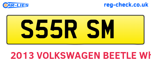 S55RSM are the vehicle registration plates.