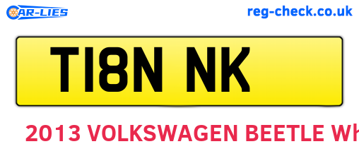 T18NNK are the vehicle registration plates.