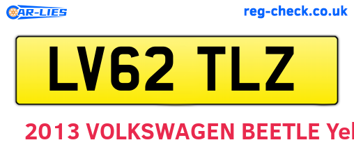 LV62TLZ are the vehicle registration plates.