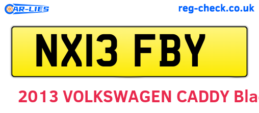 NX13FBY are the vehicle registration plates.