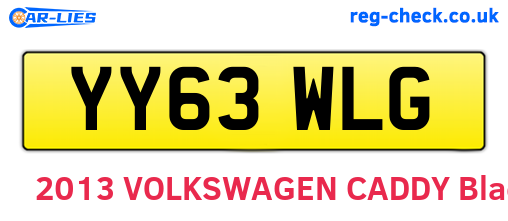 YY63WLG are the vehicle registration plates.