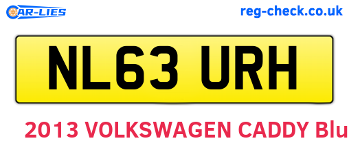 NL63URH are the vehicle registration plates.