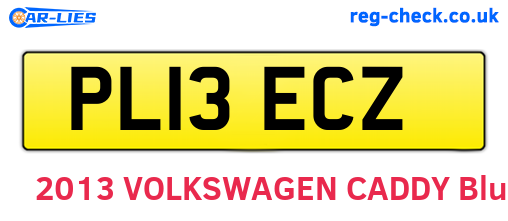 PL13ECZ are the vehicle registration plates.