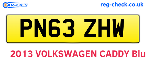 PN63ZHW are the vehicle registration plates.