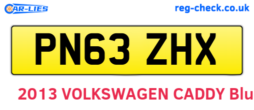 PN63ZHX are the vehicle registration plates.