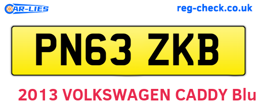 PN63ZKB are the vehicle registration plates.