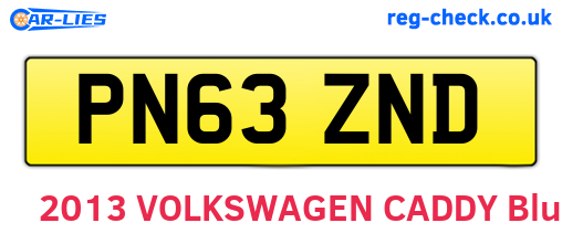 PN63ZND are the vehicle registration plates.