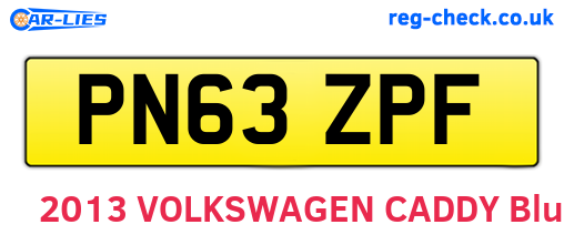 PN63ZPF are the vehicle registration plates.