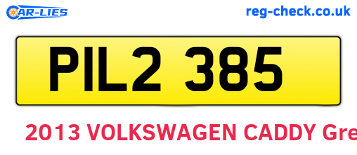 PIL2385 are the vehicle registration plates.