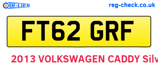 FT62GRF are the vehicle registration plates.