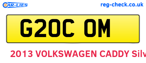 G20COM are the vehicle registration plates.