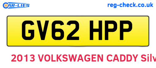 GV62HPP are the vehicle registration plates.