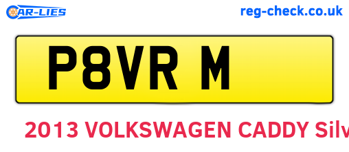 P8VRM are the vehicle registration plates.