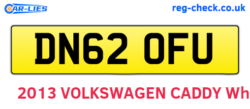 DN62OFU are the vehicle registration plates.
