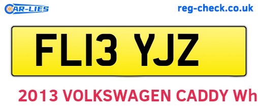 FL13YJZ are the vehicle registration plates.