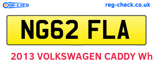 NG62FLA are the vehicle registration plates.