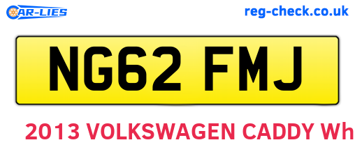 NG62FMJ are the vehicle registration plates.