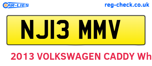 NJ13MMV are the vehicle registration plates.