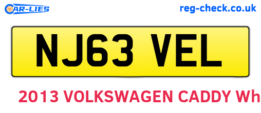 NJ63VEL are the vehicle registration plates.