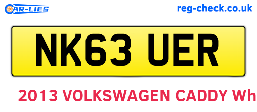 NK63UER are the vehicle registration plates.