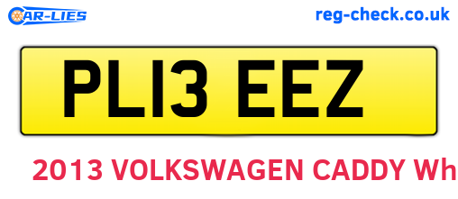 PL13EEZ are the vehicle registration plates.