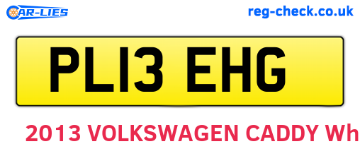 PL13EHG are the vehicle registration plates.