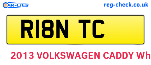R18NTC are the vehicle registration plates.