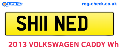 SH11NED are the vehicle registration plates.