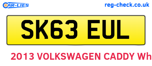 SK63EUL are the vehicle registration plates.