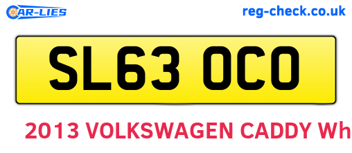 SL63OCO are the vehicle registration plates.