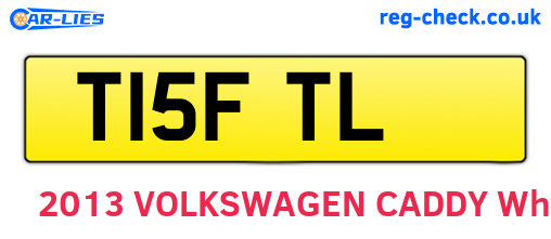 T15FTL are the vehicle registration plates.