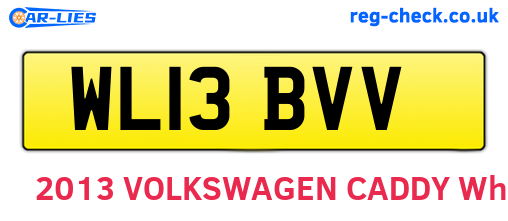 WL13BVV are the vehicle registration plates.