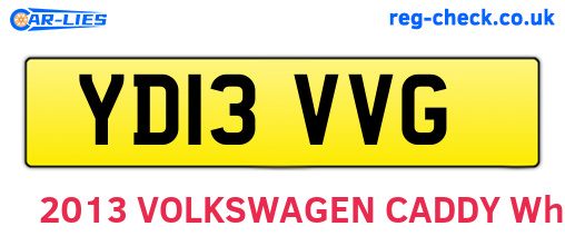 YD13VVG are the vehicle registration plates.
