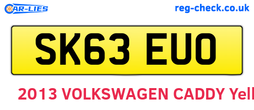 SK63EUO are the vehicle registration plates.