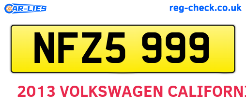 NFZ5999 are the vehicle registration plates.